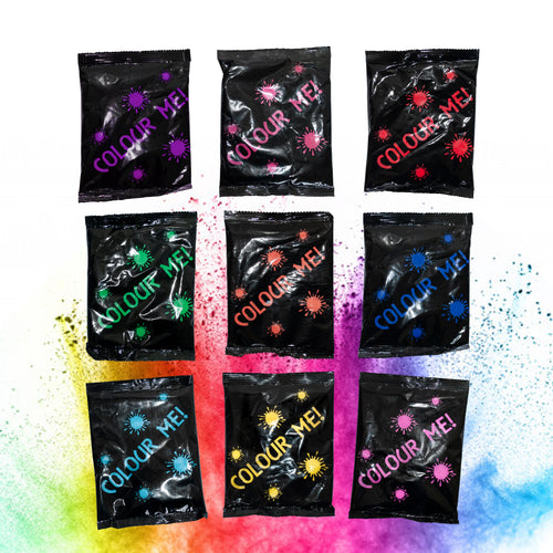 Colour Powder / Holi Powder 100g bag 10 pack (10 individual bags)